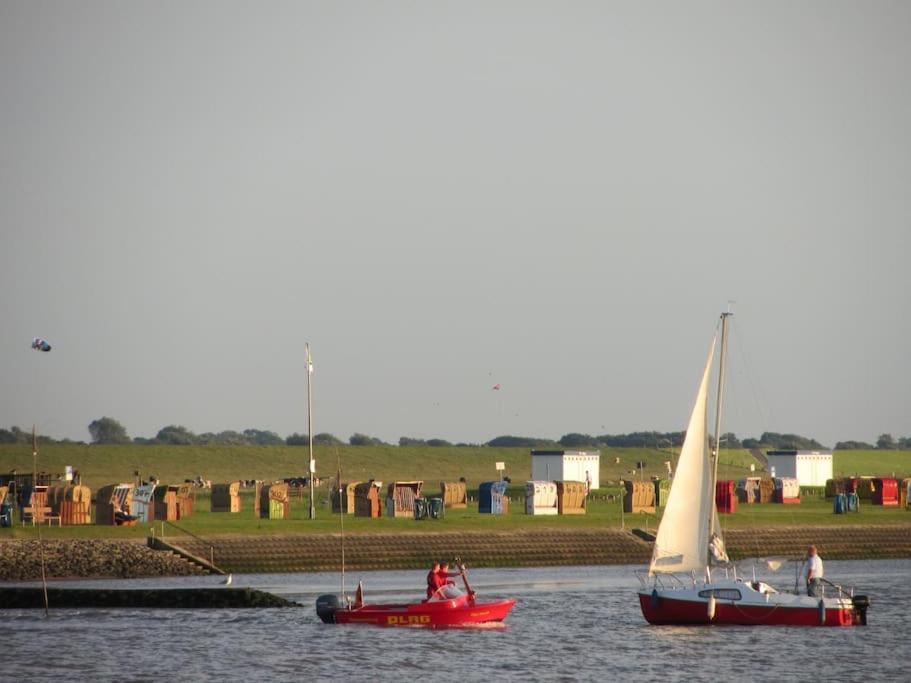 Nordsee Und Natur. Gemuetliche Fewo Mit Deichblick Dorumer Neufeld Luaran gambar